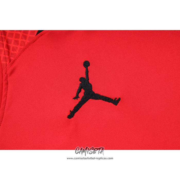 Camiseta de Entrenamiento Paris Saint-Germain Jordan 2023-2024 Sin Mangas Rojo